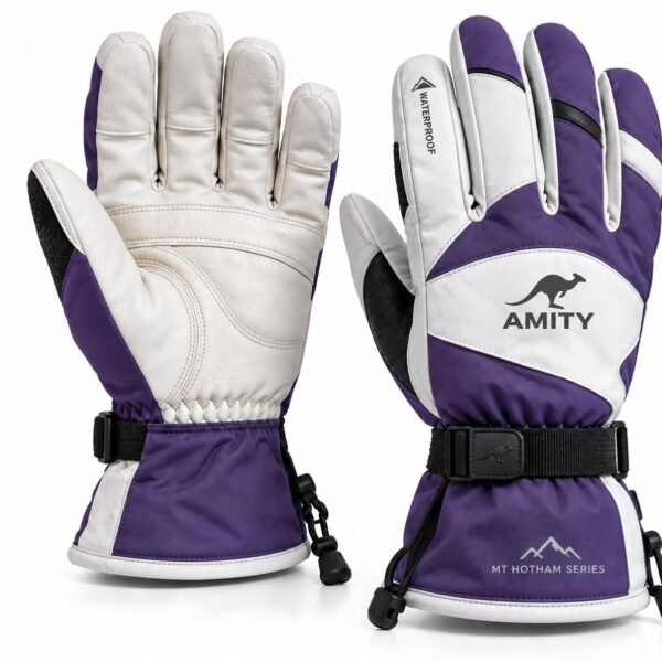 AMITY Mt Hotham Pro Leather Ski Gloves
