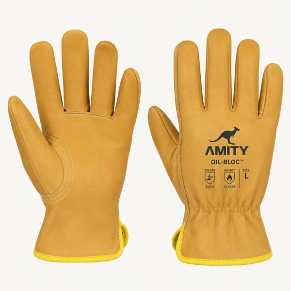 AMITY Oil-Resistant Leather Work Gloves